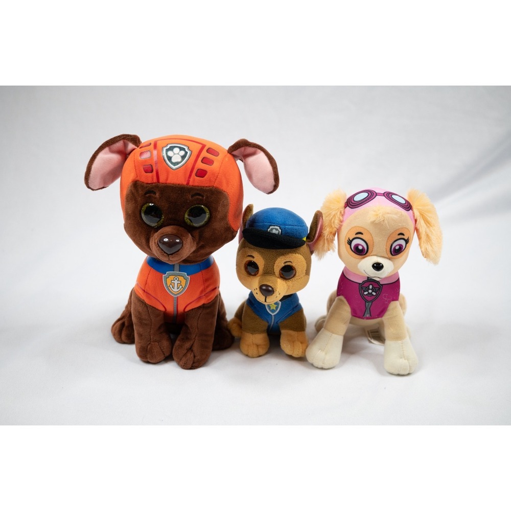 PAW PATROL  PLUSH Stuff Animal TOY LOT Figure CHASE SKYE ZUMA Dog‎ PUPPY